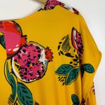 Eloquii Yellow Pomegranate Print Maxi Dress Sz 18 Colorful Fruit Resort Stretch Photo 2