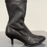 Stuart Weitzman  Kitten Heel Boots Black Leather Booties EU 39 Photo 0