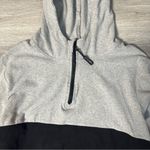 Little Bipsy Gray Black & White Quarter Zip Hoodie Sweatshirt Size M Photo 1