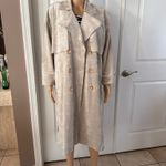 BLANK NYC BLANK-NYC  Faux Suede Trench Coat In Iced Chai. Size L. MSRP $168 Photo 6