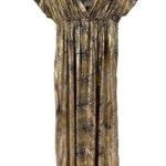 Christina Love Cristina Love long metallic dress  Size Small  Photo 0