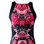 Amanda Uprichard  Sheath Dress Black Pink Floral Sleeveless Crew Neck Small NWT Photo 5