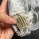 Ann Taylor Women's Black White Polka Dot Ruched Tank Top Size XL Photo 2