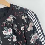 Love Reign Dress Size Extra Small Racer Stripe Black Floral Long Sleeve Shift Photo 4