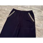 Exclusively Misook Pants size Small Nautical Pull On Acrylic Trousers‎ Dress Blue Photo 3