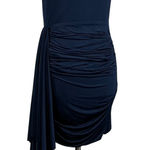 XScape One Shoulder Sleeveless Bodycon Mini Sheath Cocktail Dress Blue Size 10 Photo 0