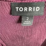 Torrid Lily wine babydoll satin surplice top size 2X Photo 6