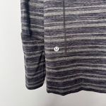 Lululemon  In Stride jacket in a black and grey striped/heathered pattern size 6 Photo 6