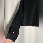 Ultra Flirt Black and Brown Plaid Color-block Corduroy Cropped Jacket Medium Photo 9