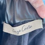 enza costa faux leather wide leg pants size medium Black Photo 5