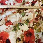 Liz Claiborne  Women's Floral Cotton Cap Sleeve Back Zipper A-Line Dress Size 14 Photo 6