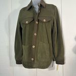 BLANK NYC  Green Fleece Long Sleeve Button Down Jacket Size XS NWT Photo 3