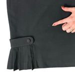 Vintage 90s Black Pleated Button Detail Pencil Skirt John Paul Richard size 12 Photo 6