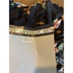 Black Floral Off Shoulder Ruched Side Flutter Boho Blouse Medium Top Shirt Rose Photo 11