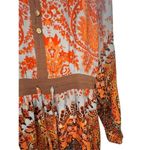 Miss Me  Lightweight Floral Paisley Patterned Long Sleeve Dress Photo 2
