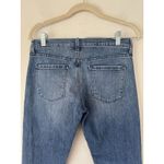 J Brand  Sadey Slim Straight Jeans In Naive Wash Size 25 Raw Hem Stretchy Crop Photo 4