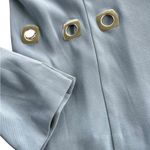 Chic Light Blue Blazer with silver Accents 1990’s Size 8 Photo 2