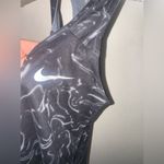 Nike Women's Black and White Swirl Tank Top Photo 1