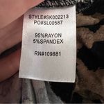 Sunny Leigh Womens Stretch Cheetah Print Top 3/4 Sleeve Square Neck Mobwife Sz L Photo 6