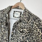 Mudd leopard print mob wife denim jacket size XS Photo 4