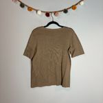 Peruvian Connection NWT Deadstock Vtg  Rib Knit T-shirt in Driftwood Photo 4
