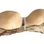 secret treasures Cream Strapless Lace Bra Size 36C Photo 2