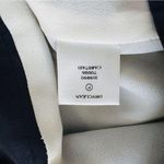 Ann Taylor Gorgeous ‘silky’ skirt knee length lined navy necktie stripe size 4 Photo 5