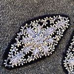 Ecote Urban Outfitters Womens Small Grey Beaded Open Front boho Cardigan top Photo 4