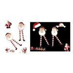 Santa Claus Earrings Dangling Wiggly Legs Christmas New Posts Whimsical … Red Photo 6