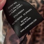 Johnny Was  Womens Leopard Print 3/4 SLEEVE MESH TIERED DRESS Sz Medium Photo 7