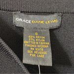 NWT Grace Dane Lewis Black Rayon Knit Skirt Sz S Photo 3