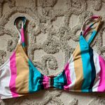 Raisin's Belle MAR Stripe O-Ring Bralette Bikini Swim Top Photo 1