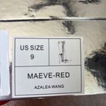 NIB Azalea‎ Wang Maeve Stiletto Boots Sz 9 Bright Red Fringe Maximalism Studded Photo 7