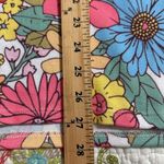 First Love  Floral Multicolor Women's Top size medium v-neck stretchy springtime Photo 1