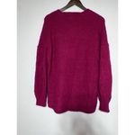 Free People All Mine Sweater Raspberry Size XS Pink V Neck Alpaca Wool Photo 6