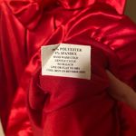 Ruby Rox red satin strapless dress size small Photo 5