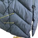 Bernardo Eco Plume Long Hooded Puffer Winter Coat Gray Size M NWT Photo 8