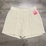 Spanx Crepe 6” High Rise Shorts Tahini Tan Size Medium Photo 1