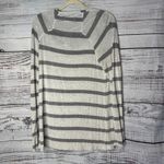 CAbi  4375 Game Tee Fall 2022 Grey Stripe Long Sleeve Crew Neck SM Photo 3