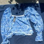 Tart  flowy top blue floral new with tags! ASTR the label Size small Photo 3