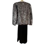 Vintage Three Flags‎ California Sequin Dress with Jacket Black Size 8 Photo 2
