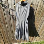 Adam Lippes  Gray Sheath With Pleats. Sleeveless Dress Size 6 Photo 10