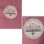 None WHISTLER CANADA Long Sleeve Graphic T Shirt Mauve Cotton UNISEX Size Medium Photo 9