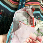 Johnny Was Floral Print Bohemian Style Multicolor Cupra Rayon Blouse Size Medium Photo 4