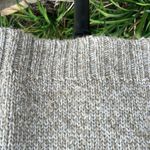 Sweater Acrylic Wool Alpaca Knit Womens Medium Mock Neck Eagles Eye Vintage Tan Photo 6