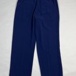 Tory Burch NEW  Addison Crepe Pull On Stretch Waist Cropped Ankle Pants Navy Sea Photo 3