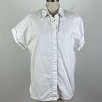 Good American  White Boxy Button Down Shirt Photo 0