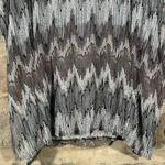 Lipstick Top Woman's‎ Large Patterned Black Gray Lightweight Flowy Y2K Crinkle Photo 3