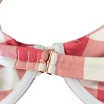 Tori Praver Swimwear Tori Praver Lola Underwire Pink Gingham Bikini Set NWTs Large Cheeky Photo 7