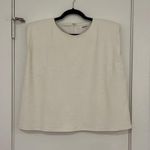 Missguided Faux Leather Top with Shoulder Pads Photo 0